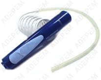 Mango de chorro dental azul