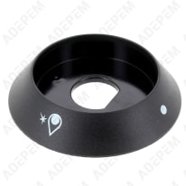 Cuello del pomo del gas negro