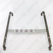 Staffa a parete grigia + serrature, 083310