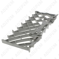 Rejilla de soporte del cristal