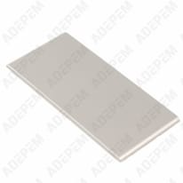 Piastra decorativa grigia, 091760