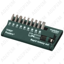 caja de 10 puntas torx+pozidriv