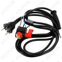 Interruptor de encendido/apagado + cable de alimentación.