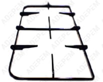 Parrilla de hierro fundido con 2 quemadores