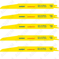Hojas de sierra de sable para madera / metal, 5 por juego