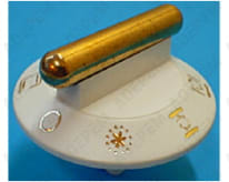 Pulsante bianco/oro del forno 12h