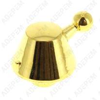 Botón del horno dorado a las 12