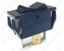 Conmutador negro de 3 polos 506187