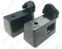 Punta de mango negra, juego de 2