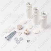 Kit di fissaggio (x3) destro + tappi ec, 098805