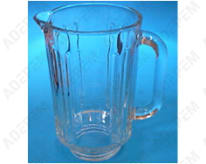 Ciotola di vetro nuda per mescolare