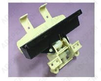 Cerradura y asa marrones