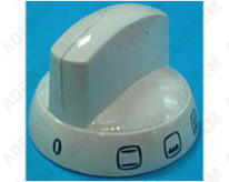 Botón blanco del horno