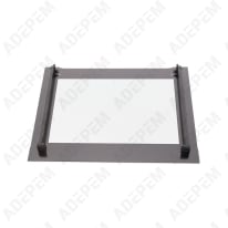 Ojal para puerta de acero inoxidable, 594 x 470 mm, 140037378068