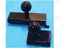 Botones de control negros