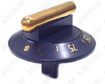 Manopola del termostato nera