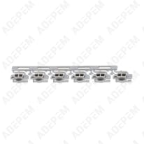 Set di tasti in acciaio inossidabile, 6 tasti, 1174598100