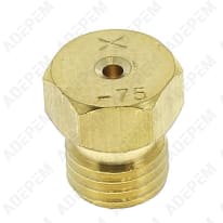 0,75 inyector de gas natural