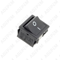 Interruptor de encendido y apagado negro de 4 polos