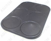 Bandeja de horno de 6 crepes