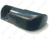 Tapa final de diadema recta negra