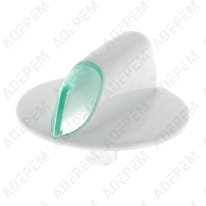 Botón blanco del temporizador a las 6