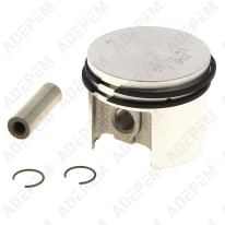 Pistón + pasador + anillo (juego de 2) + clips