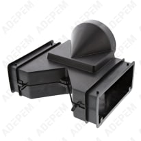 Déflecteur en plastique noir 80883663