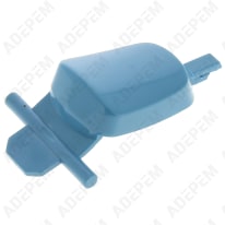 Botón de vapor azul