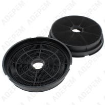 Filtro de carbón redondo, juego de 2 d=190mm