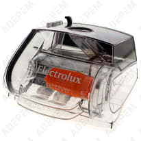 Cubo de basura transparente completo