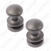 Gancio per cappotto x2 nero, 094185