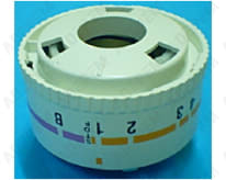 Botón blanco del temporizador 1 a 8