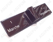 Bouton on-pulse brun