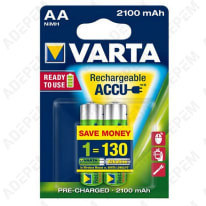 Accu ni-mh lr6 aa 1,2v 2100mah 2 pack