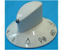 Pulsante del forno bianco