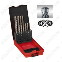 Juego de 7 taladros para hormigón rx4 sds-plus