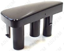 Botón de puerta marrón