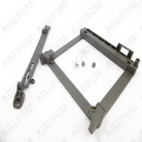 Supporto a parete per unità di ventilazione grigio, 098353