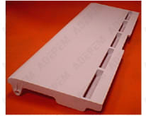 Puerta del congelador blanca