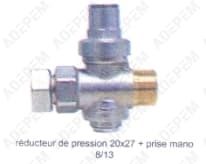 Regulador de presión m/f 3/4 20x27