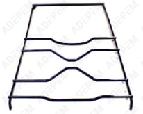 Rejilla de hierro fundido de 1 quemador a la izquierda