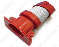 Conexión de tubo roja