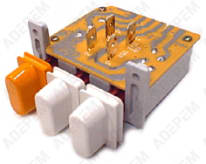 Teclado blanco de 3 botones