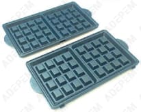 Platos para gofres, set de 2