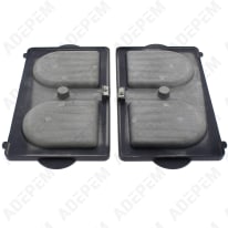 Platos croque-monsieur, lote de 2