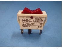 Interruttore rosso a 3 pin