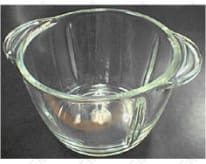 Recipiente de cristal para picar