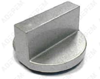 Botón gris de las 12