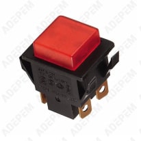 Interruttore a 4 poli rosso 070389